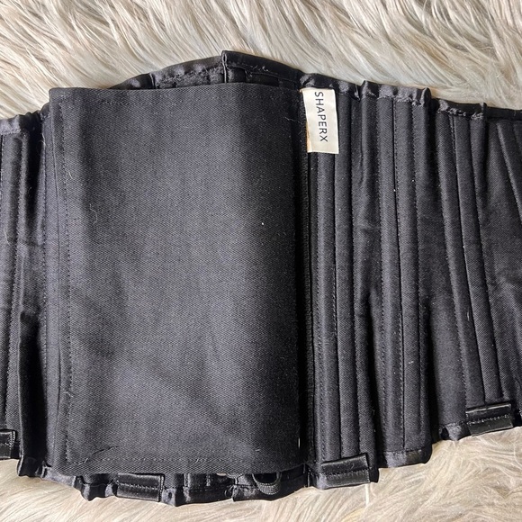 Like new ShaperX boned black satin corset - Picture 9 of 10